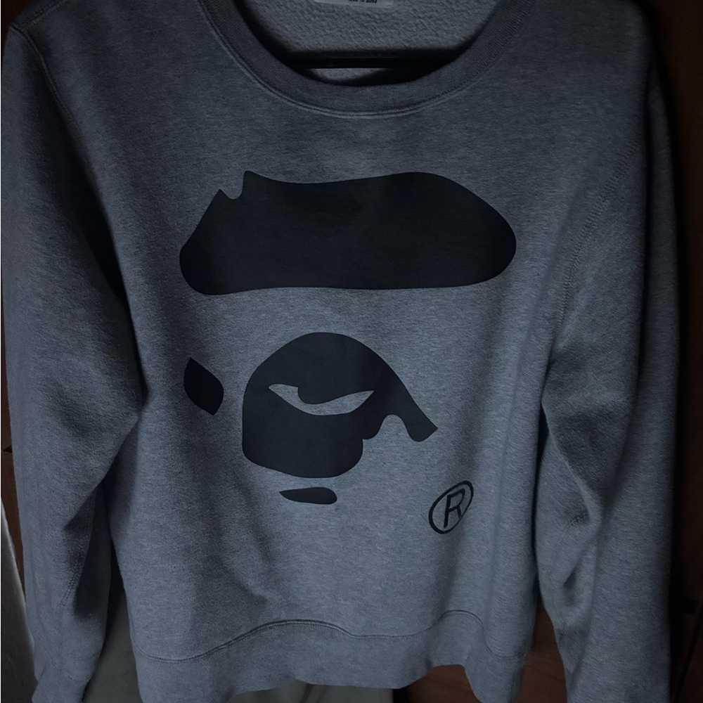 A Bathing Ape Grey Sweatshirt
